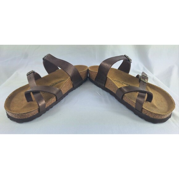 Birkenstock Mayari Habana Oiled Brown Leather Sandals EU 38 / US 7- 7.5 NWOT - Picture 4 of 7